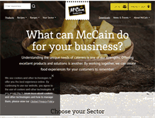 Tablet Screenshot of mccainfoodservice.co.uk